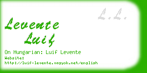 levente luif business card